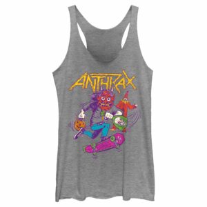 Women’s Anthrax Halloween Not Man Racerback Tank Top