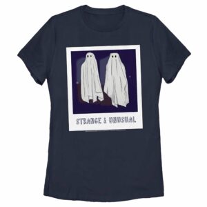 Women’s Beetlejuice Halloween Strange and Unusual Ghost Photo T-Shirt