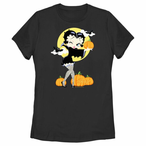 Women’s Betty Boop Halloween Pumpkins T-Shirt