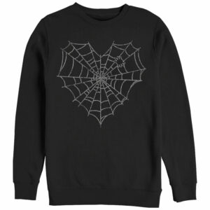 Women’s CHIN UP Halloween Heart Spider Web Sweatshirt