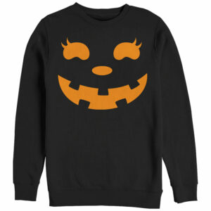 Women’s CHIN UP Halloween Jack o’ Lantern Face Sweatshirt