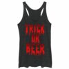 Women’s CHIN UP Halloween Trick or Beer Racerback Tank Top