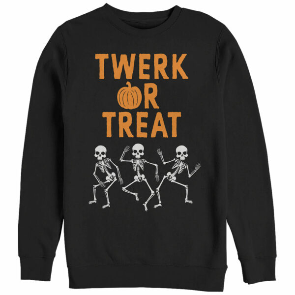 Women’s CHIN UP Halloween Twerk or Treat Skeleton Sweatshirt