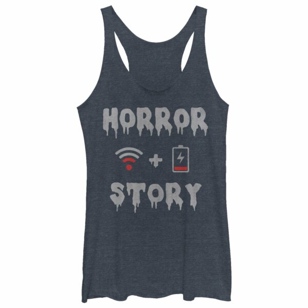 Women’s CHIN UP Halloween WIFI Horror Story Racerback Tank Top