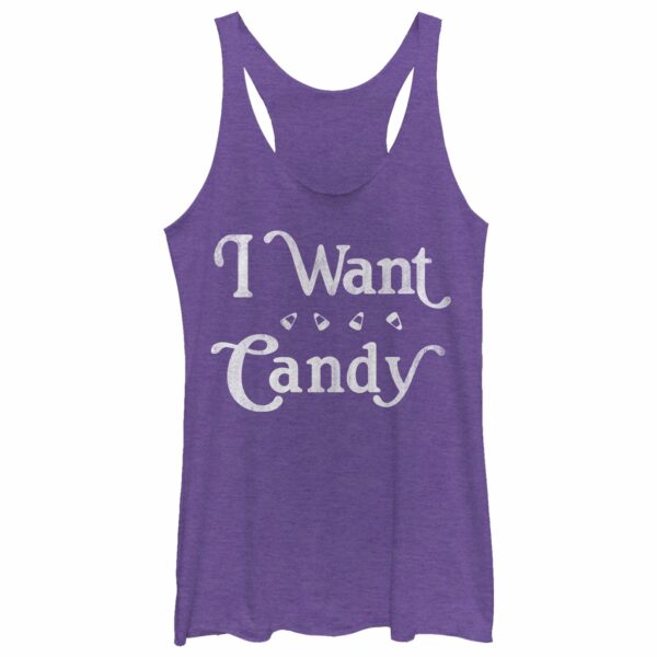 Women’s CHIN UP Halloween Want Candy Racerback Tank Top