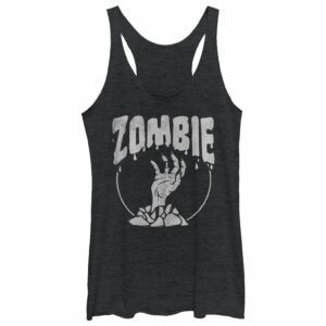 Women’s CHIN UP Halloween Zombie Attack Racerback Tank Top