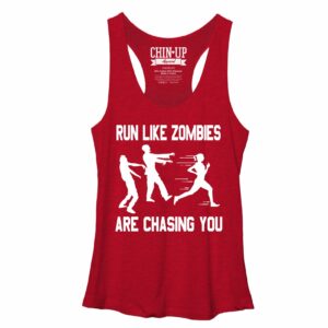 Women’s CHIN UP Zombies are Chasing You Racerback Tank Top