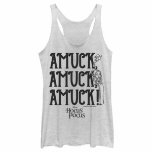 Women’s Hocus Pocus Amuck Quote Racerback Tank Top