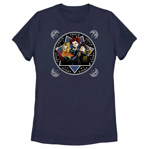 Women’s Hocus Pocus Amuck Witch Circle T-Shirt