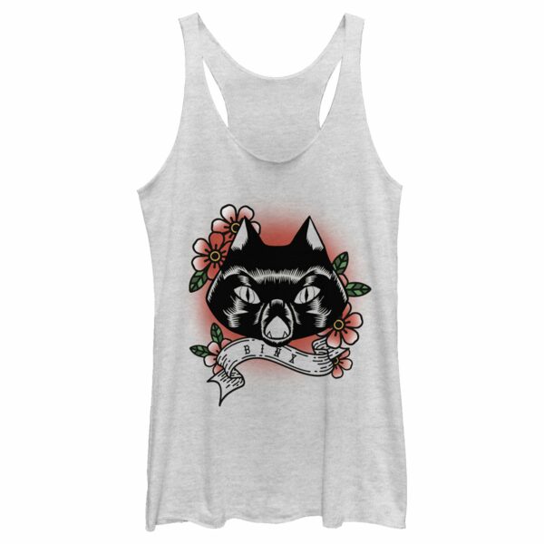 Women’s Hocus Pocus Binx Flower Tattoo Racerback Tank Top