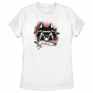 Women’s Hocus Pocus Binx Flower Tattoo T-Shirt