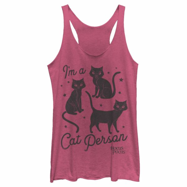 Women’s Hocus Pocus I’m a Cat Person Racerback Tank Top