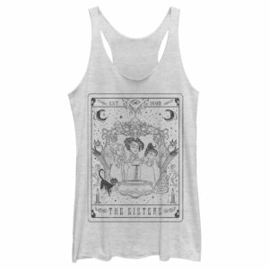 Women’s Hocus Pocus Sanderson Sister Tarot Card Racerback Tank Top