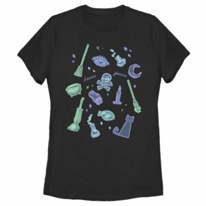 Women’s Hocus Pocus Witchy Symbols T-Shirt