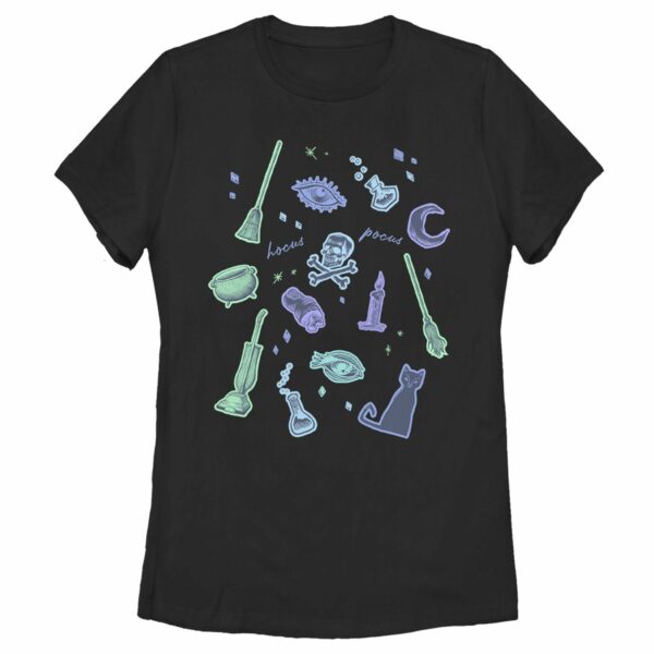 Women’s Hocus Pocus Witchy Symbols T-Shirt