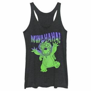 Women’s Lilo & Stitch Mwahaha Halloween Horror Racerback Tank Top