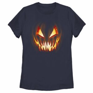 Women’s Lost Gods Evil Pumpkin Face T-Shirt