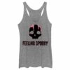 Women’s Lost Gods Halloween Feeling Spooky Skull Racerback Tank Top