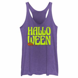 Women’s Lost Gods Halloween Jack-O’-Lanterns Racerback Tank Top