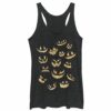 Women’s Lost Gods Halloween Jack-o’-Lantern Faces Racerback Tank Top