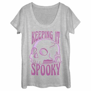 Women’s Lost Gods Halloween Keeping it Spooky Scoop Neck