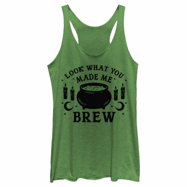 Women’s Lost Gods Halloween Look What You Made Me Brew Racerback Tank Top