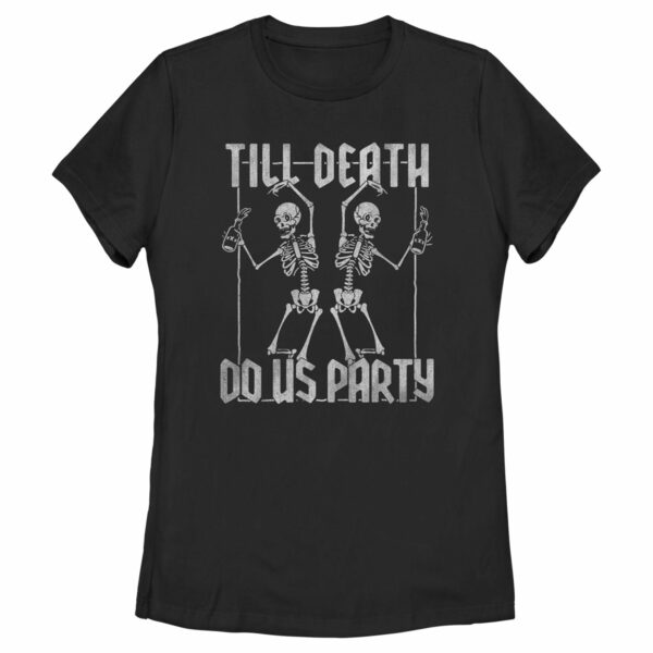 Women’s Lost Gods Halloween Till Death Do Us Party T-Shirt