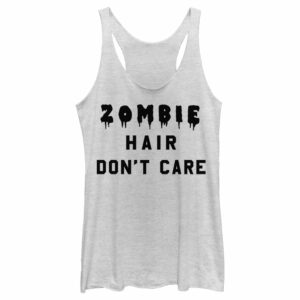 Women’s Lost Gods Halloween Zombie Hair Don’t Care Racerback Tank Top