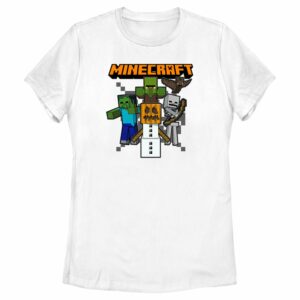 Women’s Minecraft Halloween Creeper and Mobs T-Shirt