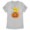 Women’s Pokemon Halloween Pikachu Jack-O’-Lantern T-Shirt