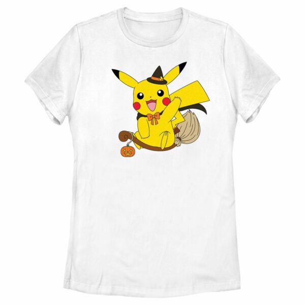 Women’s Pokemon Halloween Pikachu Witch Costume T-Shirt