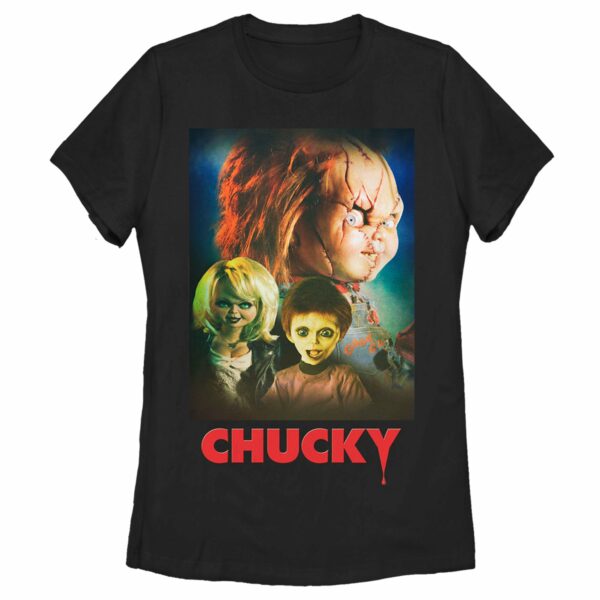 Women’s Seed of Chucky Family Poster T-Shirt