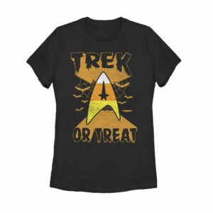 Women’s Star Trek Halloween Trek or Treat Candy Corn T-Shirt