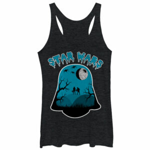 Women’s Star Wars Darth Vader Helmet Halloween Racerback Tank Top