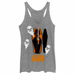 Women’s Star Wars Halloween Darth Vader Coffin Racerback Tank Top