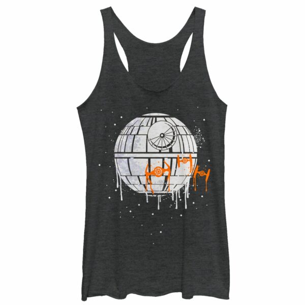 Women’s Star Wars Halloween Death Star Drip Racerback Tank Top