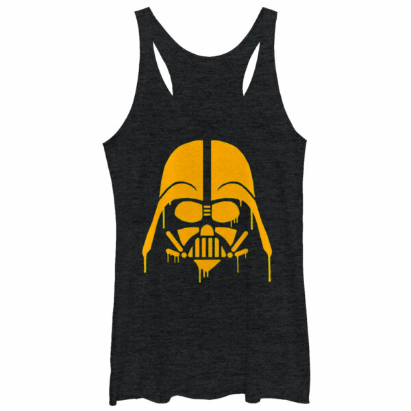 Women’s Star Wars Halloween Dripping Darth Vader Helmet Racerback Tank Top