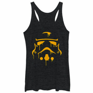 Women’s Star Wars Halloween Dripping Stormtrooper Helmet Racerback Tank Top