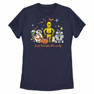 Women’s Star Wars Halloween Here for Treat Friends T-Shirt