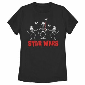 Women’s Star Wars Halloween Vader Skeletons T-Shirt