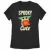 Women’s Star Wars The Mandalorian Halloween Grogu Spooky Cute Pumpkin T-Shirt