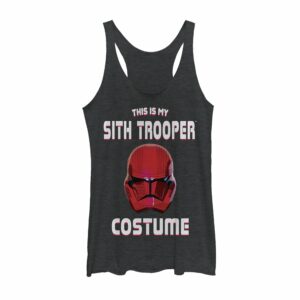 Women’s Star Wars The Rise of Skywalker Halloween Sith Trooper Costume Racerback Tank Top