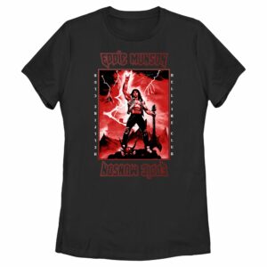 Women’s Stranger Things Rockstar From Hellfire Club Eddie Munson T-Shirt