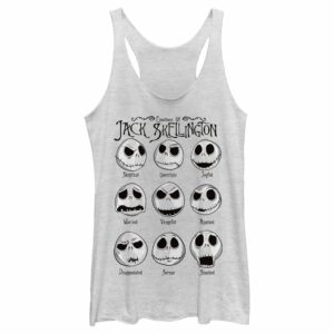 Women’s The Nightmare Before Christmas Emotional Jack Racerback Tank Top