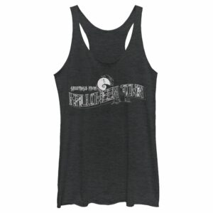 Women’s The Nightmare Before Christmas Greetings from Halloween Town Racerback Tank Top