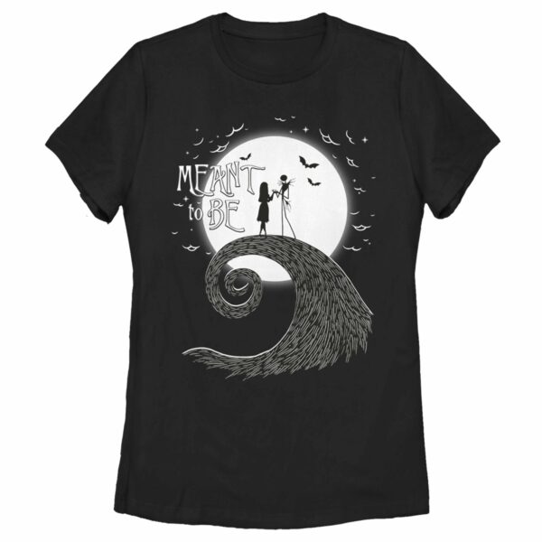 Women’s The Nightmare Before Christmas Halloween Jack Skellington Sally Meant to Be T-Shirt