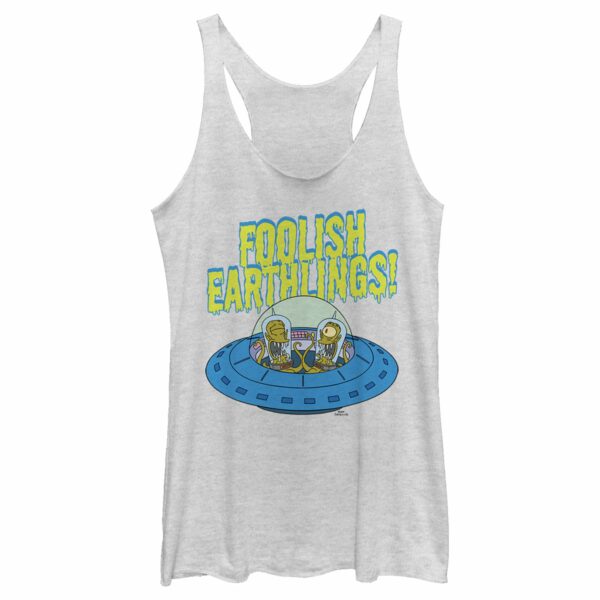 Women’s The Simpsons Foolish Earthlings Racerback Tank Top