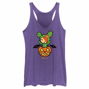 Women’s Tokidoki Halloween jack-o’-lantern SANDy Racerback Tank Top