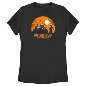 Women’s Wednesday Halloween Haunted House T-Shirt