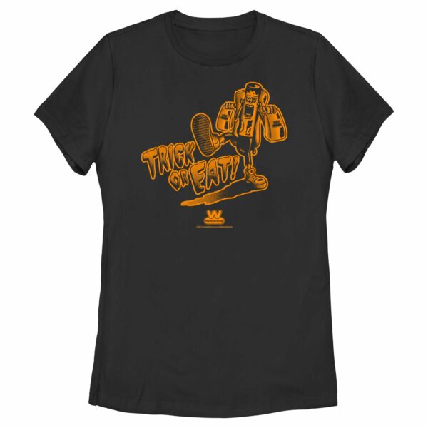 Women’s Wienerschnitzel Halloween The Delicious One Trick or Eat T-Shirt